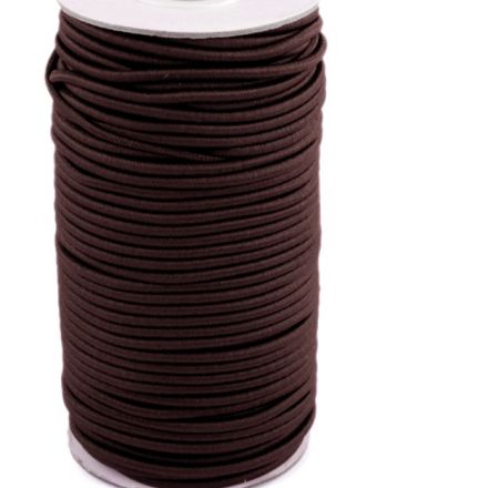 Galanterie: Kulatá pruženka 3 mm (1m) - hnědá