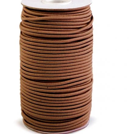 Galanterie: Kulatá pruženka 3 mm (1m) - hnědá