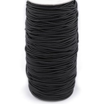 Galanterie: Kulatá pruženka 3 mm (1m) - černá