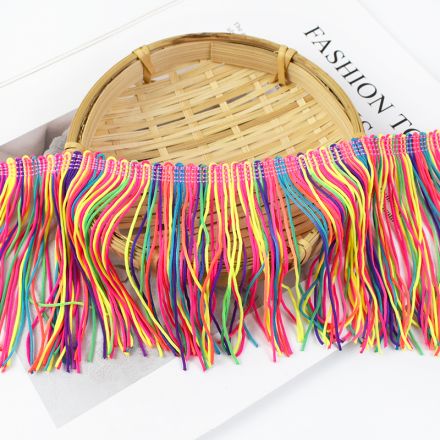 Galanterie: Třásně 13 cm (1m) - neon