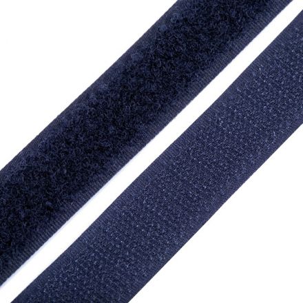 Galanterie: Suchý zip šíře 20 mm - tmavě modrá