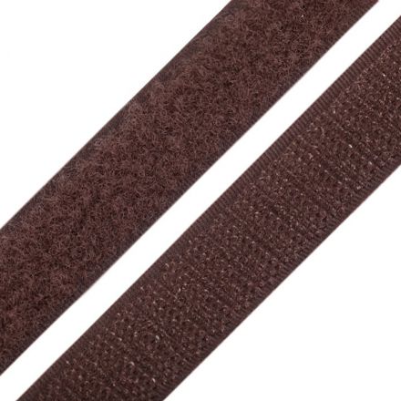 Galanterie: Suchý zip šíře 20 mm - hnědá