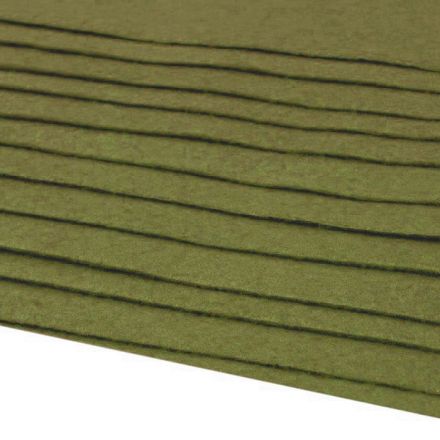 Galanterie: Dekorativní filc  /plsť 20x30 cm - khaki