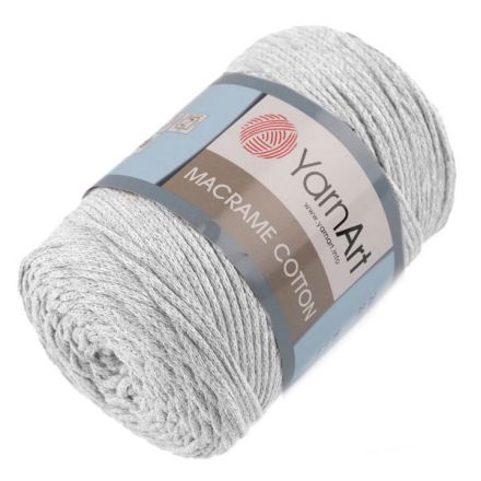 Galanterie: Pletací příze Macrame Cotton 250 g - šedá