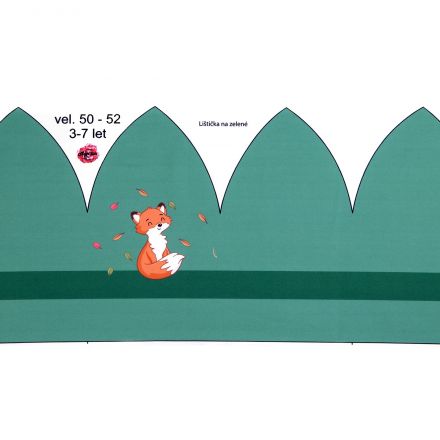 Metráž: Panel na dětskou čepici - liška