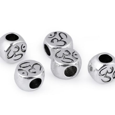 Galanterie: Kovový korálek 10x11 mm (1ks)
