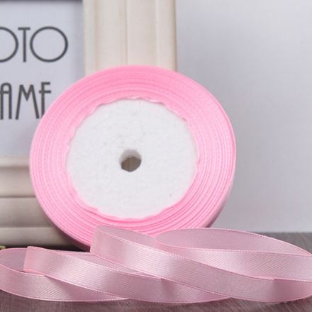 Galanterie: Atlasová stuha šíře 12 mm (1m) - růžová světlá