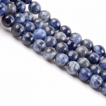 Galanterie: Minerální korálky Sodalit 6 mm (10ks)