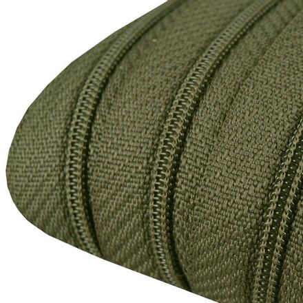 Galanterie: Zip spirálový šíře 3 mm (1m) - khaki