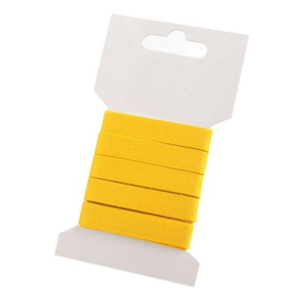Galanterie: Keprovka na kartě šíře 10 mm (3m) - žlutá