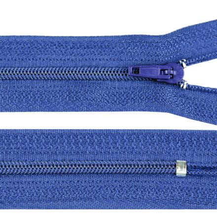 Galanterie: Spirálový zip délka 20 cm nedělitelný - modrá