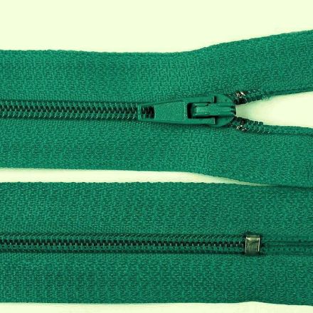 Galanterie: Spirálový zip délka 20 cm nedělitelný - zelená tyrkys