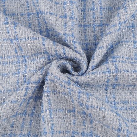 Metráž: Kostýmovka s lesklou nitkou šíře 150 cm - modrá