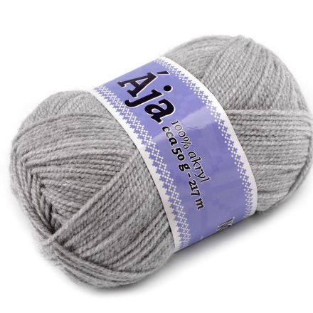 Galanterie: Pletací příze Ája (50g) - šedá