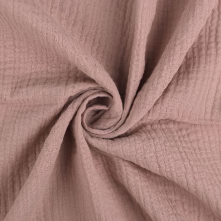 Metráž: Mušelín / dvojitá gázovina šíře 135 cm - pudrová