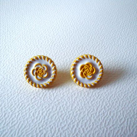 Galanterie: Plastový knoflík 17 mm (1ks) - žlutá