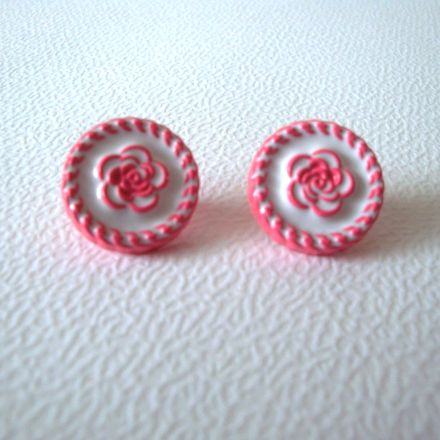 Galanterie: Plastový knoflík 17 mm (1ks) - růžová