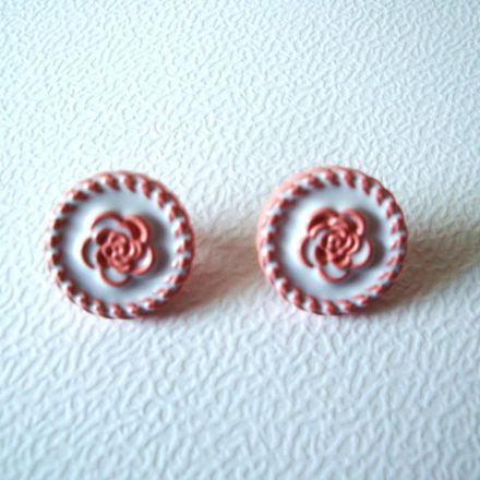 Galanterie: Plastový knoflík 17 mm (1ks) - pudrová