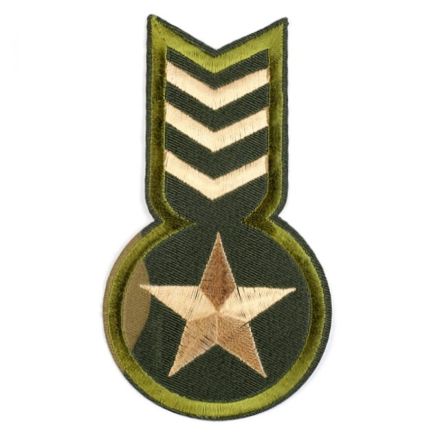 Galanterie: Nažehlovačka army 6,5 x 11 cm