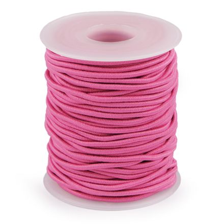 Galanterie: Kulatá pruženka 2 mm (1m) - růžová