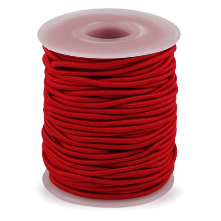 Galanterie: Kulatá pruženka 2 mm (1m) - červená