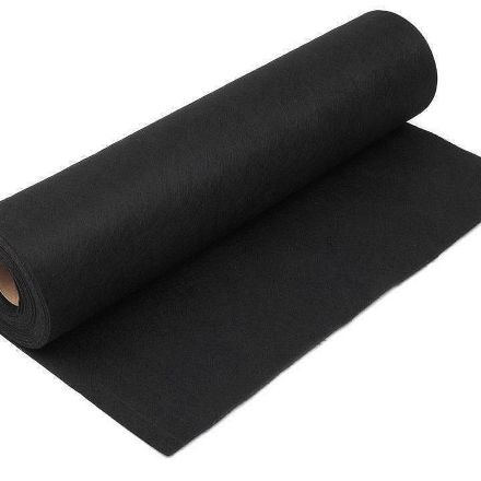 Galanterie: Filc / plsť tloušťka 2 mm (1m) - černá