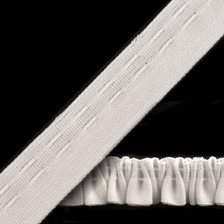 Galanterie: Záclonovka šíře 20 mm žabkové řasení (1m)
