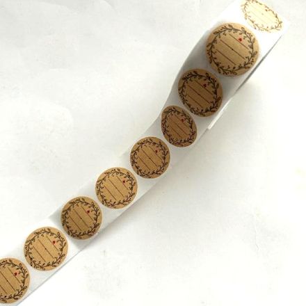 Galanterie: Papírové samolepky 25 mm (50ks)