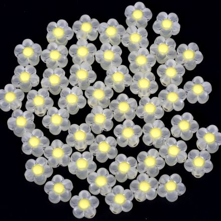 Galanterie: Plastové matné korálky 13 mm (10g) - žlutá