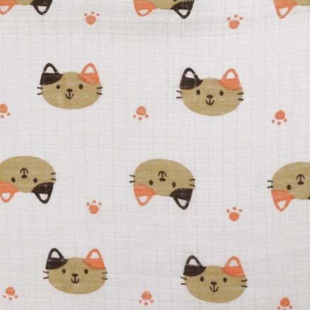 Metráž: Bavlněná plenkovina / mušelín šíře 80 cm (1m)