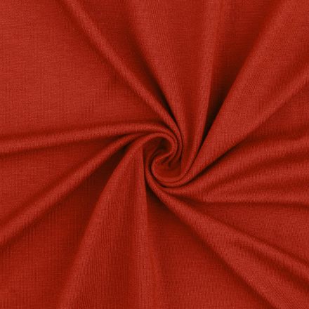 Metráž: Viskózový úplet šíře 150 cm - terakota