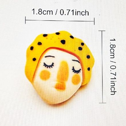 Galanterie: Plastový knoflík 18x18 mm (1ks)